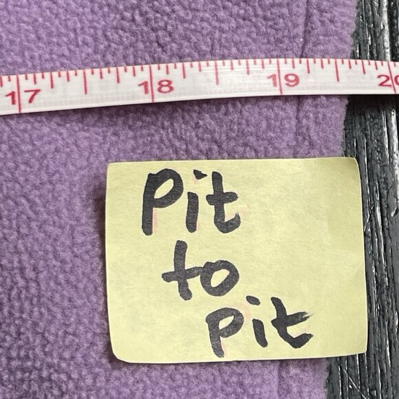 LL Bean Fleece Pullover Womens Small Lavender V Neck Sweater Cozy Winter Casual - Picture 8 of 10